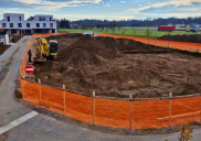 Reihenhäuser (südlicher Häuserblock) - Baustelle, Šenčur