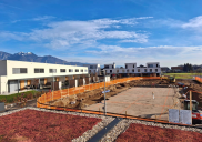 Terraced houses (south row) - construction site, Šenčur