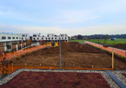 Terraced houses (south row) - construction site, Šenčur